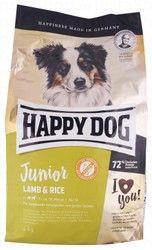 Happy Dog Dry Food with Lamb &amp; Rice for Junior Dogs (7-18 Months) - poultry free