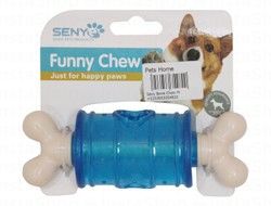 Senye Medium Blue Bone Shape Chew Dog Toy