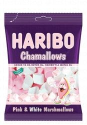 Haribo Chamallows Pink &amp; White Marshmallows - artificial color free