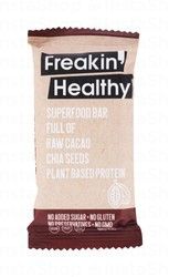 Freakin Healthy Superfood Bar with Raw Cacao, Chia Seeds &amp; Plant Based Protein - vegan, gluten free, no added sugar