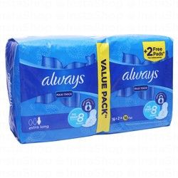 Always Maxi Thick Extra Long Pads with Wings