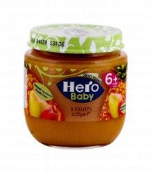 Hero Baby 3 Fruits (6+ Months) - no added sugar, gluten free