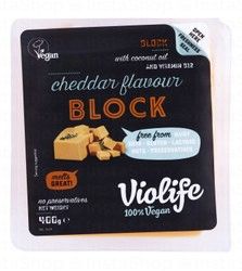 Violife Vegan Cheese Block with Coconut Oil &amp; Vitamin B12 Cheddar Flavor - gluten free, dairy free