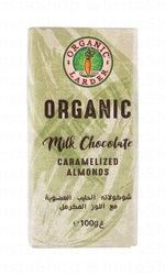 Organic Larder Milk Chocolate with Caramelized Almonds