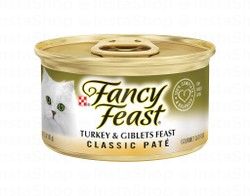 Purina Fancy Feast Gourmet Wet Cat Food Classic Pate with Turkey &amp; Giblets for Adult Cats