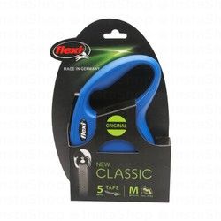 Flexi Classic Medium Blue Retractable Tape 5m Leash (Dogs Up to 25kg)
