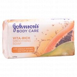 Johnson's Body Care Vita Rich Smoothing Soap Bar with Papaya Extract