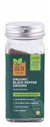Desi Organic Ground Black Pepper - artificial color additives free, fertilizers free, preservatives free, synthetic hormones free