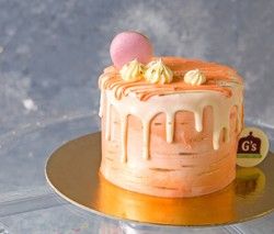 Mini Peach Drip Eid Cake (Serves up to 2 People)