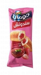 Domty Sandwich Filled with Strawberry Jam