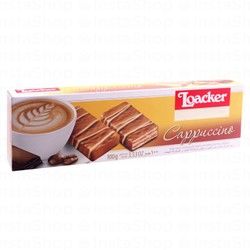 Loacker Gran Pasticceria Cappuccino Chocolate Biscuits with Coffee Cream - trans-fat free