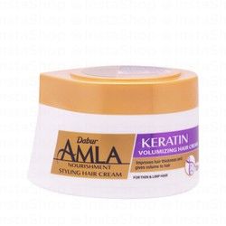 Dabur Amla Volumizing Styling Hair Cream with Keratin for Thin &amp; Limp Hair