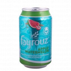 Fayrouz Non Alcoholic Malt Drink Apple &amp; Watermelon Flavor