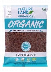 Natureland Organic Whole Masur Dal