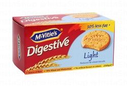 McVitie's Digestive Light Wholewheat Biscuits - artificial colors free, artificial flavors free, less fat