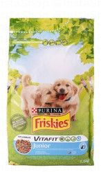 Friskies Vitafit Dry Food with Chicken &amp; Vegetables for Junior Dogs - no added artificial colorants