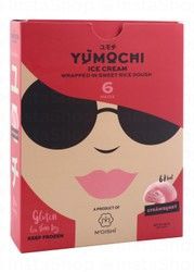 Yumochi Akari Strawberry Mochi Ice Cream - low calorie