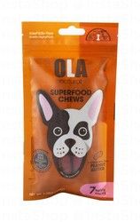Ola Superfood Chew Stick Dog Treats Peanut Butter Flavor with Chicken (7 Pieces) - rawhide free, gluten free, corn free