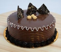 Eggless Choco Hazelnut Cake
