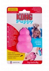 Kong Puppy Small Pink Rubber Chew Dog Toy for Puppies (Up to 9kg)