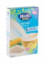 Hero Baby Good Night Cereal Rice &amp; Corn Cereal (6+ Months)