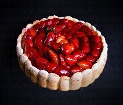 Strawberry Charlotte Cake