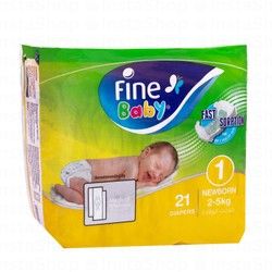 Fine Baby Newborn Diapers Size 1 (2-5kg)