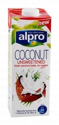 Alpro Coconut Unsweetened Milk - no added sugar, lactose free