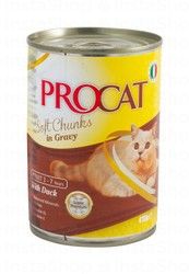 Procat Soft Chunks Wet Food with Duck for Adult Cats (1-7 Years)