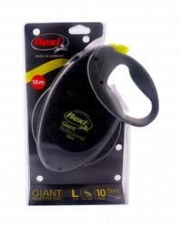 Flexi Giant Large Black 10m Retractable Tape Leash (Dogs Up to 50kg)