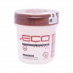 Eco Style Max Hold Hair Gel with Coconut Oil for All Hair Types - alcohol free