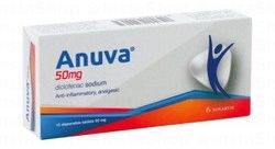Anuva 50mg Diclofenac Sodium Anti-Inflammatory &amp; Analgesic