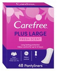 Carefree Plus Large Pantyliners Fresh Scent