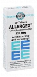 Eipico Allergex 20mg Chlorphenoxamine Hydrochloride Antihistaminic &amp; Antiallergic