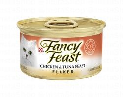 Purina Fancy Feast Gourmet Wet Cat Food with Flaked Chicken &amp; Tuna