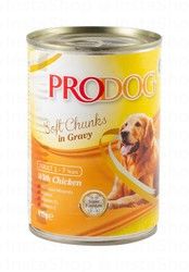Prodog Wet Dog Food with Soft Chicken Chunks in Gravy for Adult Dogs (1-7 Years)
