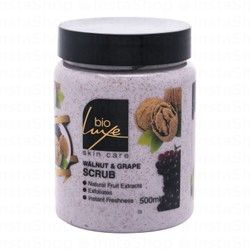 Bio Luxe Skin Care Exfoliating Scrub with Walnut &amp; Grape Extracts