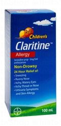 Claritine 5mg/5ml Loratadine Anti-Allergy Syrup for Children (2+ Years)