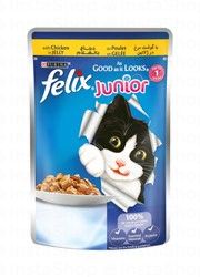 Felix Junior As Good as it Looks Wet Cat Food with Chicken in Jelly