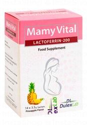 Mamy Vital Lactoferrin 200 Food Supplement Pineapple Flavor