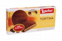 Loacker Gran Pasticceria Tortina Original Milk Chocolate Cookies with Hazelnut Cream - transfat free