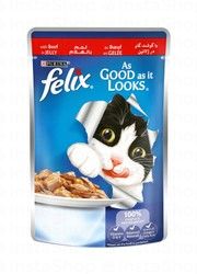 Felix As Good As it Looks Wet Cat Food with Beef in Jelly