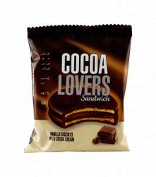 Cocoa Lovers Vanilla Sandwich Biscuits with Cocoa Cream