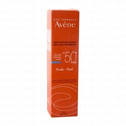 Avene Eau Thermale Very High Sun Protection Fluid for Normal to Combination Sensitive Skin SPF50+ -  non comedogenic