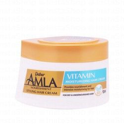 Dabur Amla Moisturizing Styling Hair Cream with Vitamin for Dry &amp; Undernourished Hair