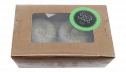 Coco Yogo Frozen Matcha &amp; Vanilla Donuts with Nuts - vegan, gluten free