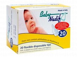 Baby Nadif Anti-Microbial Disposable Nasal Aspirator Tips - BPA free, phthalates free