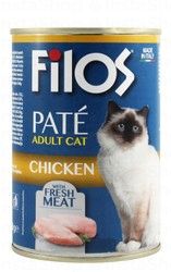 Filos Wet Food with Fresh Chicken for Adult Cats - cruelty free