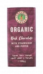 Organic Larder Dark Chocolate with Strawberry &amp; Pepper