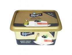 Domty White Cheese with Olives